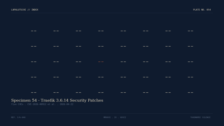 TRAEFIK-ALARM! 5 CVEs auf einen Schlag – SOFORT auf 3.6.14 oder 2.11.43 patchen!