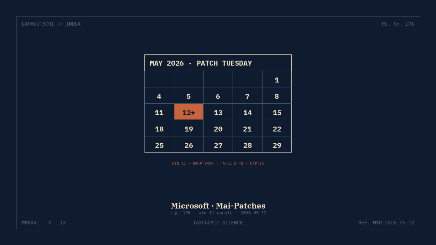 WINDOWS-ALARM! Mai-Patches knallen JETZT auf 11 — Drop-Tray, FAT32-Hammer und Haptik-Schock!