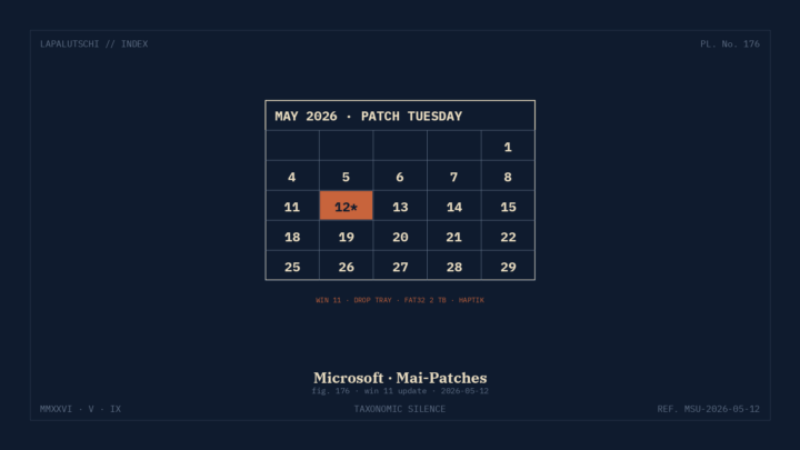 WINDOWS-ALARM! Mai-Patches knallen JETZT auf 11 — Drop-Tray, FAT32-Hammer und Haptik-Schock!