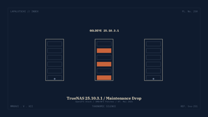 GOLDEYE-HAMMER! TrueNAS 25.10.3.1 fegt JETZT Datei-Bugs aus deinem NAS — Update an!
