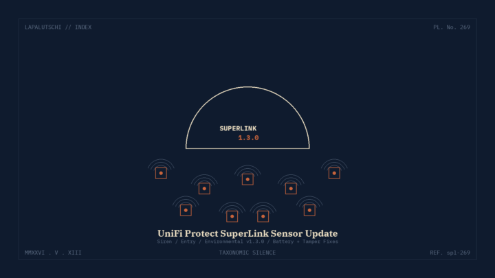 UNIFI-HAMMER! SuperLink-Sensoren rollen JETZT auf 1.3.0 — DEINE Smarte Tür meldet endlich SAUBER