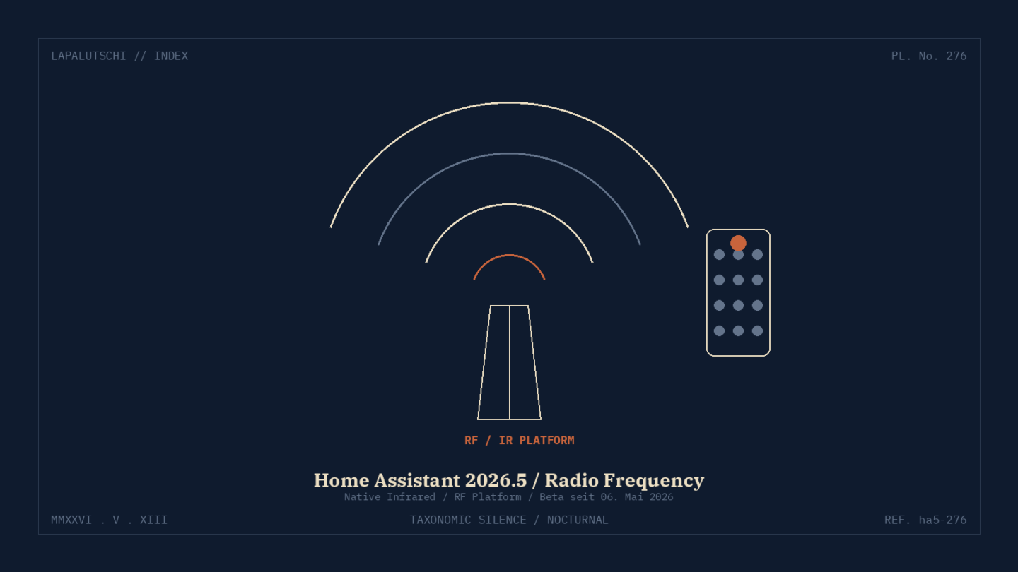 INFRAROT-HAMMER! Home Assistant 2026.5 funkt JETZT direkt auf TV, Klimaanlage und Soundbar — DEINE alte Fernbedienung wird zum Museumsstück
