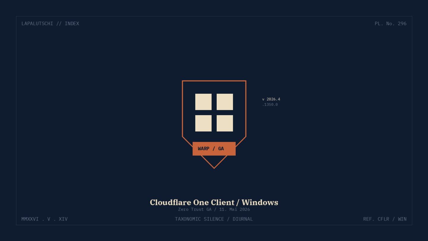 WARP-HAMMER! Cloudflare One Client zündet JETZT GA auf Windows — DEIN Firmen-Tunnel wird zur Klick-und-fertig-Show