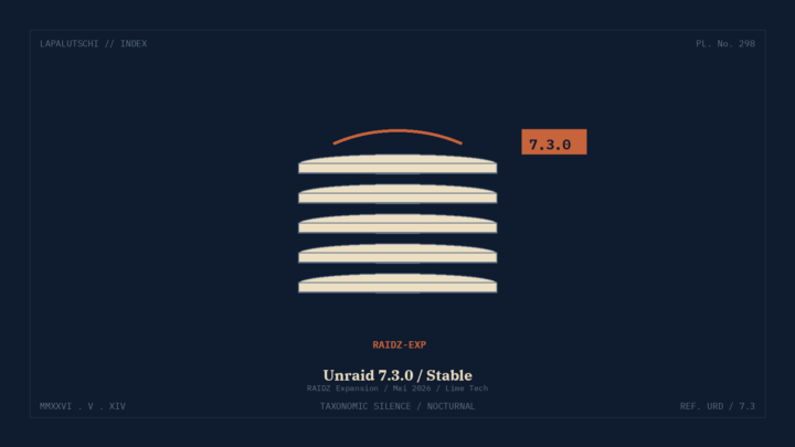 UNRAID-HAMMER! 7.3.0 ist JETZT stabil — RAIDZ-Expansion macht DEINEN ZFS-Pool zum Lego-Bausatz