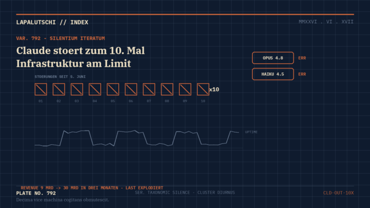 STÖRUNGS-SERIE bei Claude! Zehnter Ausfall in zwölf Tagen — und jetzt auch noch ein Datenleck-Verdacht