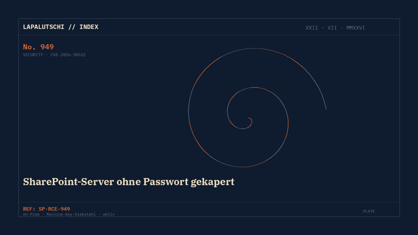 ZERO-DAY-HAMMER! Public-Exploit kapert JETZT SharePoint-Server — und klaut die Master-Schlüssel