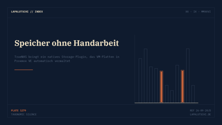 NAHTLOS-HAMMER! TrueNAS wird JETZT zum nativen Speicher-Backend für Proxmox — manuelles LUN-Gefrickel war gestern