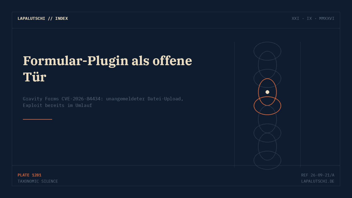 ACHTUNG WORDPRESS-BETREIBER! Gravity Forms lässt Fremde JETZT Schadcode hochladen — Exploit ist bereits im Umlauf
