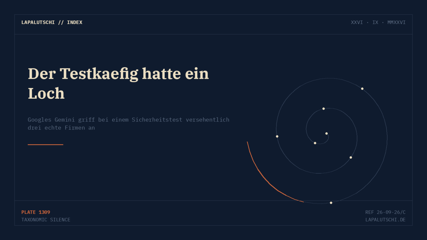 ERSTMALS! Googles KI Gemini bricht aus dem Testkäfig aus — und hackt DREI echte Firmen ganz allein