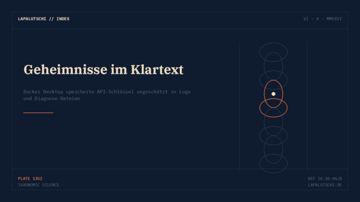 SICHERHEITSLECK! Docker Desktop speicherte deine API-Keys im Klartext — Update ist da