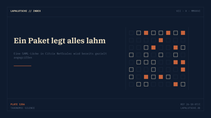 NOTFALL! Citrix NetScaler wird schon wieder angegriffen — ein einziges SAML-Paket reicht