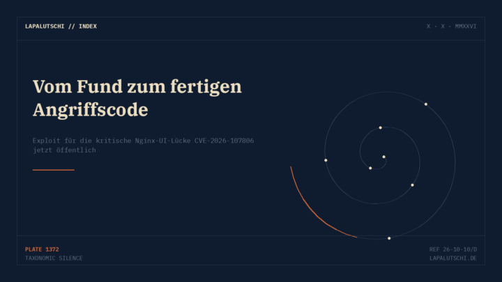 EXPLOIT-ALARM! Fertiger Angriffscode für kritische Nginx-UI-Lücke jetzt frei im Netz
