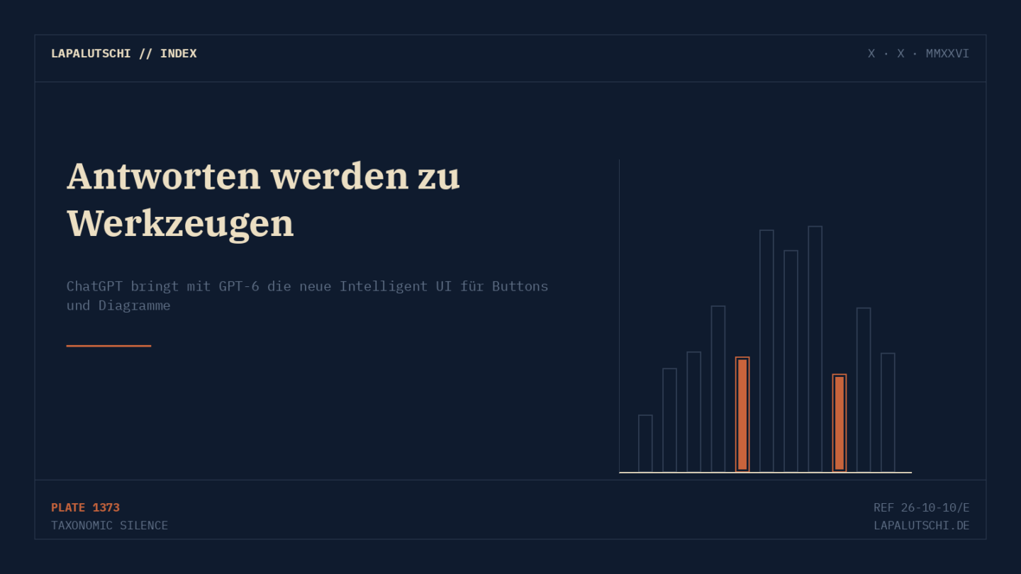 UMBAU KOMPLETT! ChatGPT baut jetzt eigene Buttons und Diagramme direkt in jede Antwort