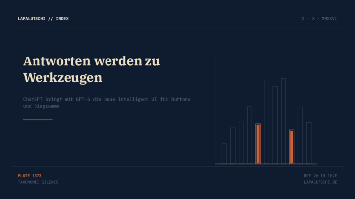 UMBAU KOMPLETT! ChatGPT baut jetzt eigene Buttons und Diagramme direkt in jede Antwort
