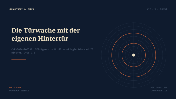 ALARM! Dein Sicherheits-Plugin öffnet Angreifern jetzt die Admin-Tür — Advanced IP Blocker sofort updaten