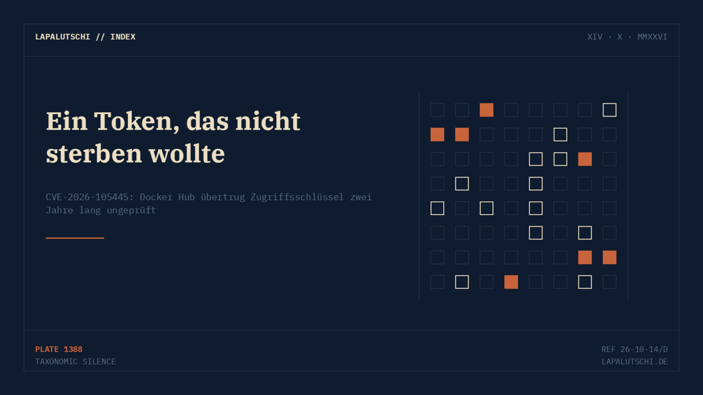 TOKEN-CHAOS! Docker Hub ließ JAHRELANG fremde Zugangsschlüssel weiterleben — bist du betroffen?
