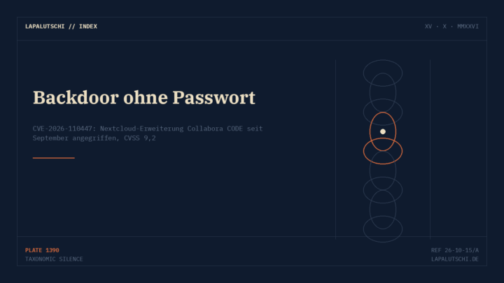 ALARM! Diese Nextcloud-Erweiterung lässt Fremde OHNE Passwort Befehle ausführen