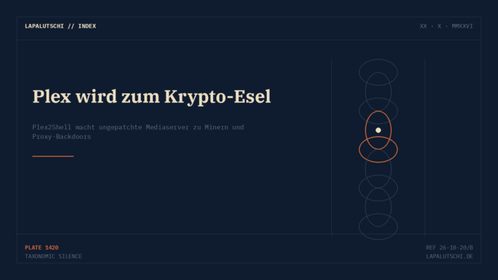 GEFAHR! Plex2Shell macht deinen Mediaserver zum Krypto-Esel — DESHALB musst du jetzt patchen