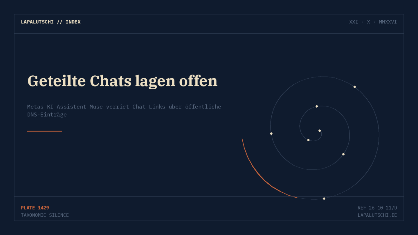 GEHEIM WAR GESTERN! Deine Chats mit Metas KI lagen offen im Netz — sogar Bankdaten waren dabei