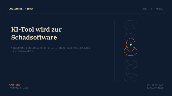 GEKAPERT! Beliebtes KI-Tool LiteLLM wird zur Schadsoftware — Hacker klauen DEINE API-Schlüssel