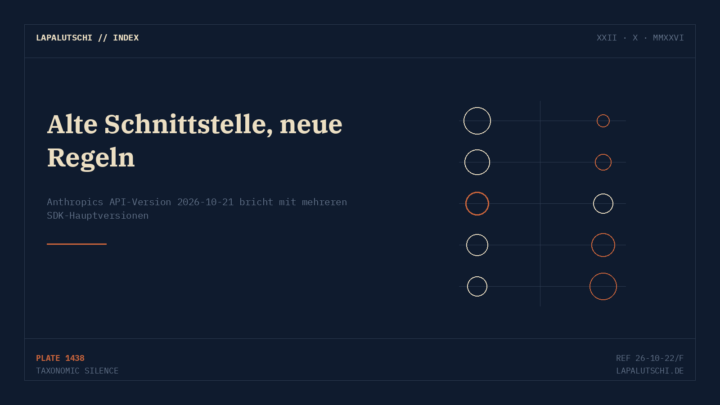 SCHNITT-HAMMER! Anthropic reißt JETZT die alte API-Schnittstelle ein — deine Claude-Integration braucht ein Update
