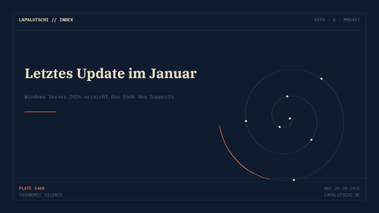 COUNTDOWN LÄUFT! Windows Server 2016 bekommt im Januar das letzte Update — jetzt Umzug planen
