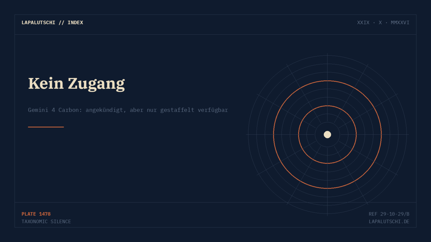 KI-HAMMER! Google kündigt Gemini 4 Carbon an — das stärkste Modell, das du noch nicht benutzen darfst